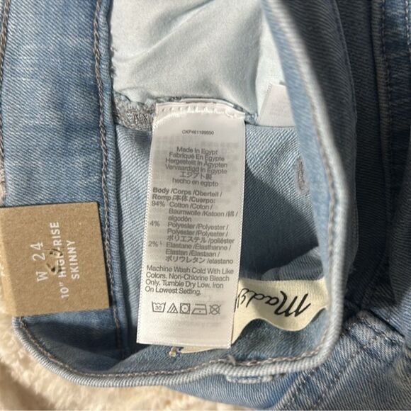 Madewell 23 Light Blue Wash Vintage High Rise Skinny Jeans - Picture 15 of 16